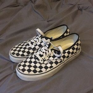 vans authentic checkerboard shoes